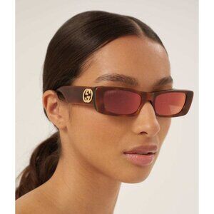 Gucci Sunglasses NWT GG0516S - 015 Havana Red